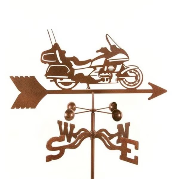 EZ Vane EZ1023-4S Touring Motorcycle Weathervane with Four Sided Mount, Ez Vane, Mfr#: EZ1023-4S