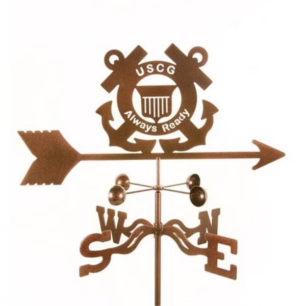 EZ Vane EZ1704-4S Coast Guard Weathervane with Four Sided Mount, Ez Vane, Mfr#: EZ1704-4S