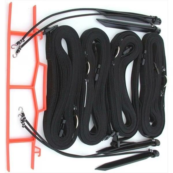 8 Meter Black 1-inch Adjustable Web Courtlines, Home Court, Mfr#: M817ABKS