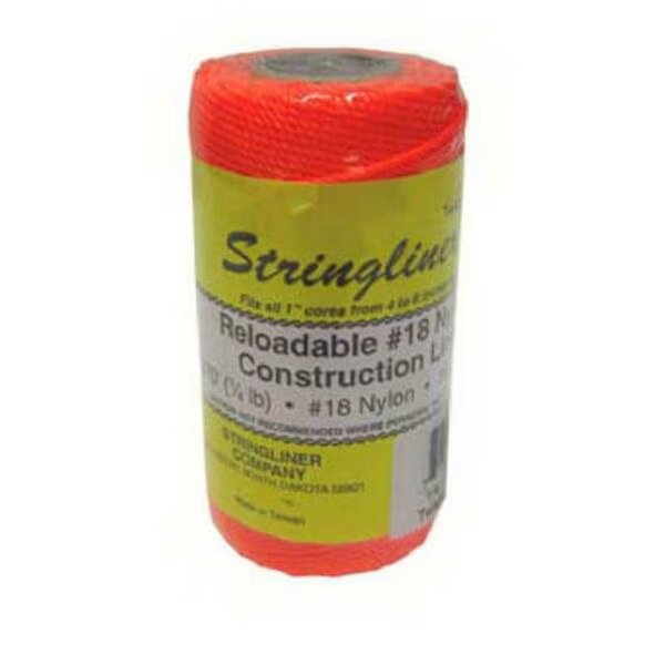 35106 Nylon Twisted Construction Line Roll- Fluorescent Orange - 270 ft., Us Tape, Mfr#: 843182