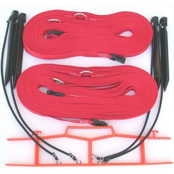 8 Meter Red 1-inch Non-adjustable Web Courtlines, Home Court, Mfr#: M817NARS