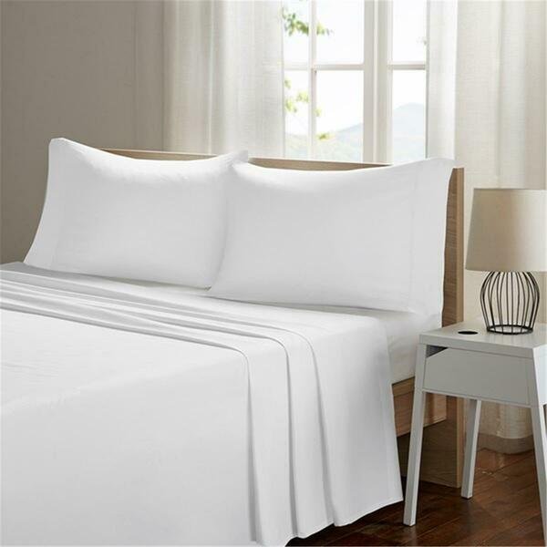 Smart Cool White Microfiber Sheet Set - Queen, Sleep Philosophy, Mfr#: SHET20-967
