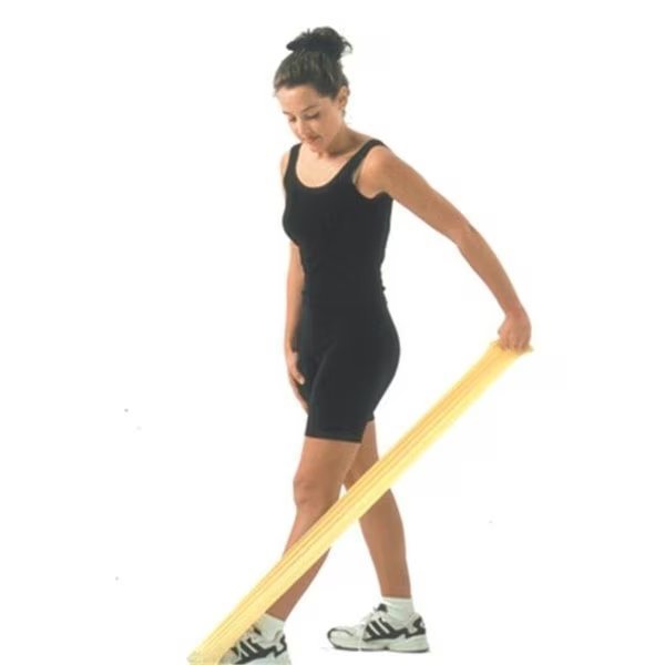 Cando 10-5205 Low Powder Exercise Band - 4ft Ready to Use - Black - X-Heavy, Cando International, Mfr#: 1207402