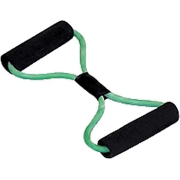 Exercise Tubing BowTie Exerciser - 22 Inch - Green - Medium, Step-Up Relief, Mfr#: ST70579