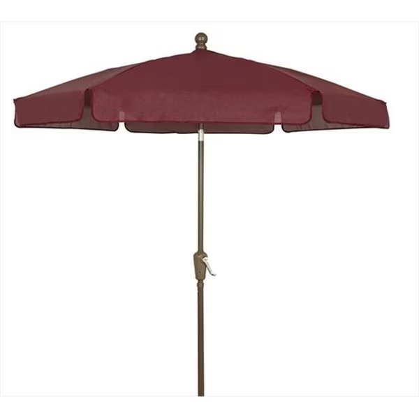 Fiberbuilt Home 7Gcrcb-T-Burg Garden Umbrella 7.5 Ft - Burgundy, Fiberbuilt Home, Mfr#: 7GCRCB-T-BU