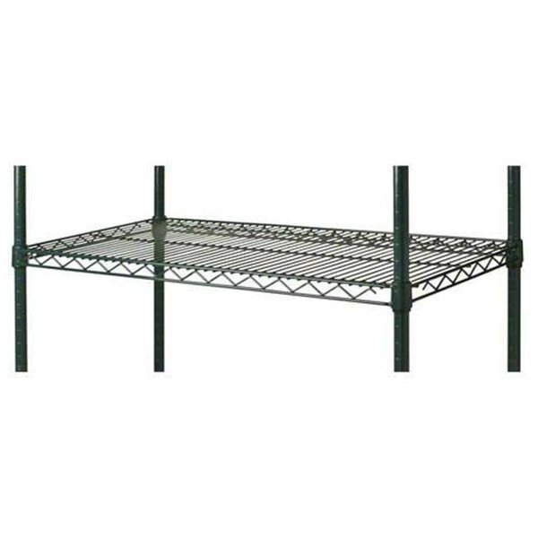 Focus Foodservice FF3648GN 36 in. x 48 in. green epoxy coated wire shelf, Focus Foodservice, Mfr#: FF3648GN