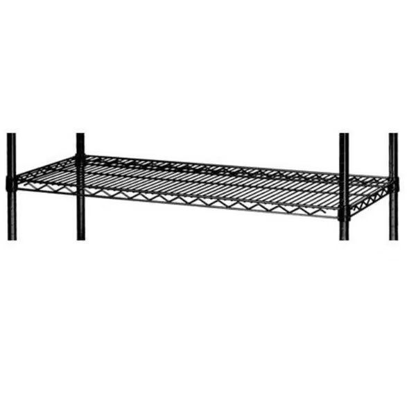 FocusFoodService FF1830BK 18 in. W x 30 in. L Shelf Wire Epoxy Coated - Black, Focus Foodservice, Mfr#: FF1830BK