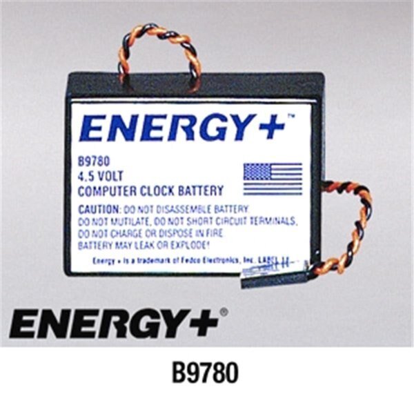 Compatible with ENERGY Alkaline Battery Pack For Clock Memory Support, Fedco Batteries, Mfr#: FE124656