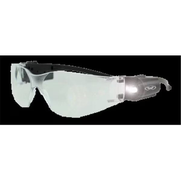 Safety Rider LED Light Safety Glasses With Clear Lens, Safety, Mfr#: Rider LED CL