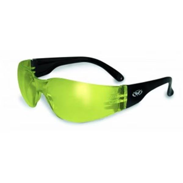 Rider Glasses With Yellow Mirror Tint Lens, Safety, Mfr#: Rider YT/M