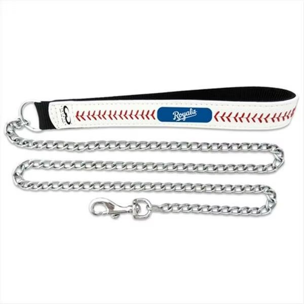 Kansas City Royals Large Baseball Leather with 3.5mm Chain Leash, Gamewear, Mfr#: CLL-MLB-KAR-L