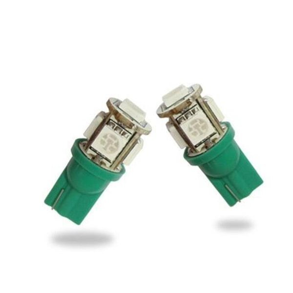 194 168 2825 T10 M158 504 LED Lights Green Bulbs Wide View Angle, Powerhouse, Mfr#: PO300811