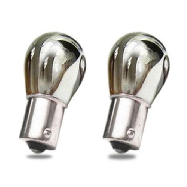 GP-Thunder GP-1156PY-CR Silver Chrome Stealth Red Marker Signal Bulbs Off Set Pin, Gp-Thunder, Mfr#: GP-1156PY-CR