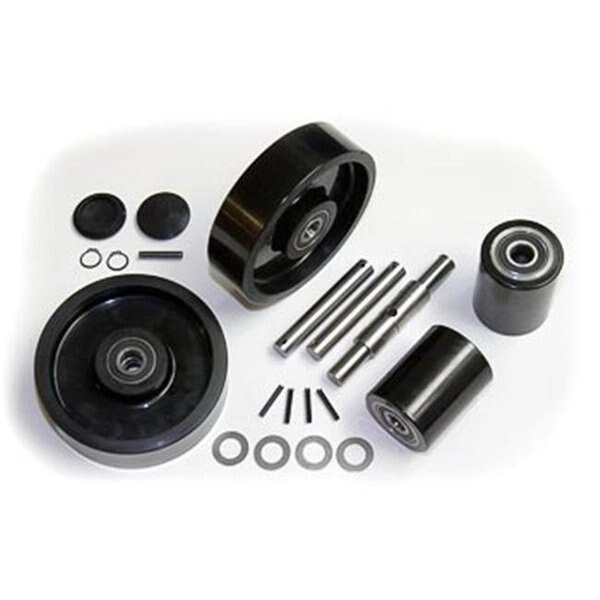 Atlas GWK-ATZ-CK Zenith - Type 9 Complete Wheel Kit for Manual Pallet Jack - Black, Atlas, Mfr#: GWK-ATZ-CK