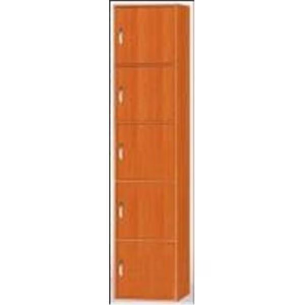 Hodedah Hid5 Cherry 5 Door Cabinet, Hodedah, Mfr#: Hid5 Cherry