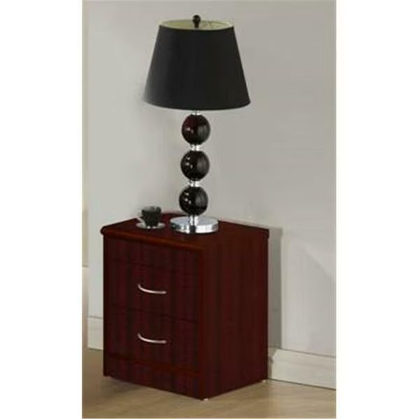 2 Drawer Night Stand, Hodedah, Mfr#: Hi917N Black