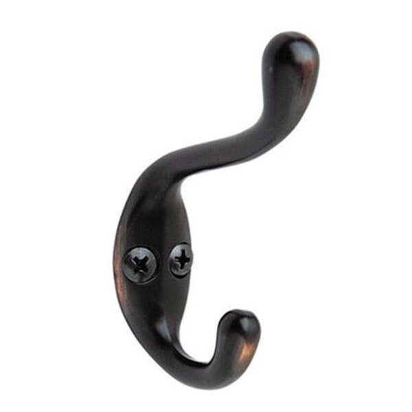 H55445-ORB 3.38 in. Decorative Medium Coat & Hat Hook - Oil Rubbed Bronze, Back2Basics, Mfr#: BA305470