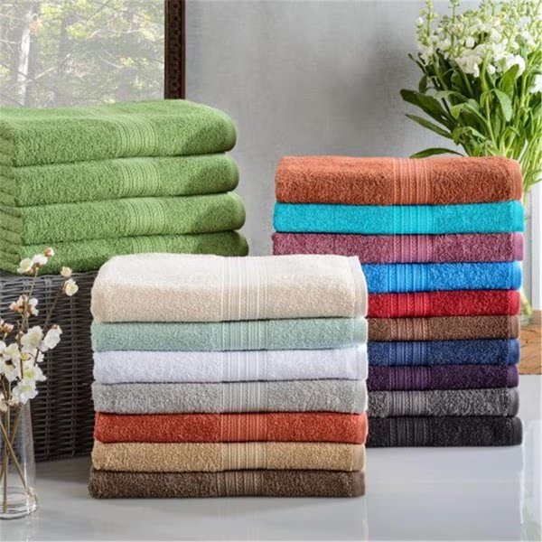 Superior EF-BATH GH Eco-Friendly 100 Percent Ringspun Cotton Bath Towel Set - Graphite; 4 Pieces, Superior, Mfr#: EF-BATH GH