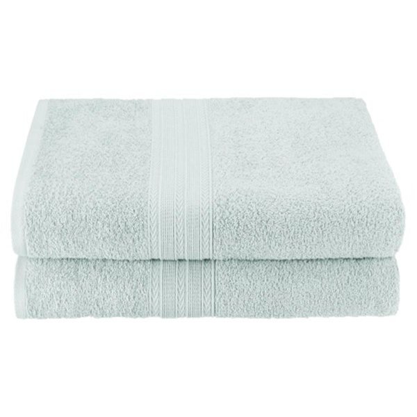 Superior EF-BSHEET AM Eco-Friendly 100 Percent Ringspun Cotton Bath Sheet Towel Set - Aqua Marine; 2 Pieces, Superior, Mfr#: EF-BSHEET AM