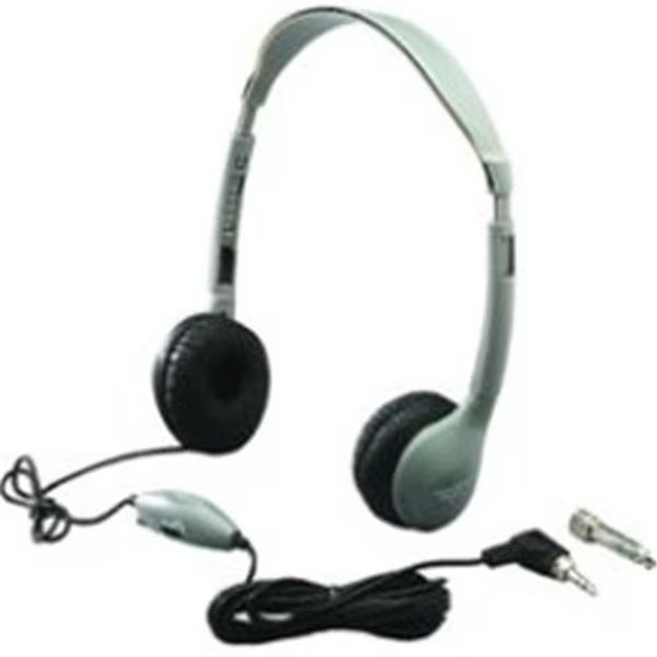 SchoolMate Personal Mono - Stereo Headphone with in-line Volume- Leatherette, Sonic Boom, Mfr#: SO75094
