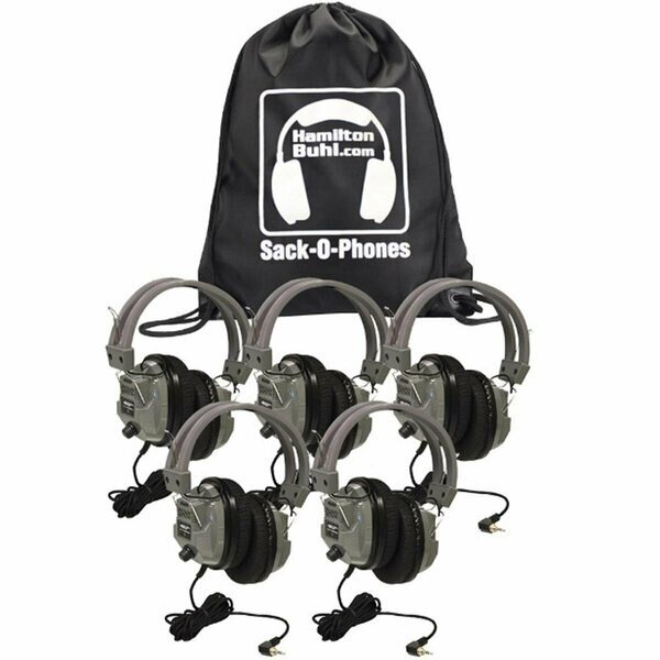 Sack-O-Phones 5 SC7V Deluxe Headphones w/ Volume Control in a Carry Bag, Hamilton Buhl, Mfr#: SOP-SC7V