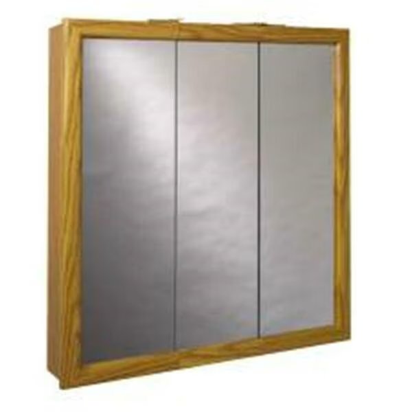 24 In. Oak Mdf Triview Medicine Cabinet K24, Zenith, Mfr#: 101562