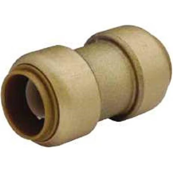 Cash Acme 272536 Sharkbite Push Fit Coupling; .35 In. X .35 In.; Lead Free, Cash Acme, Mfr#: 272536