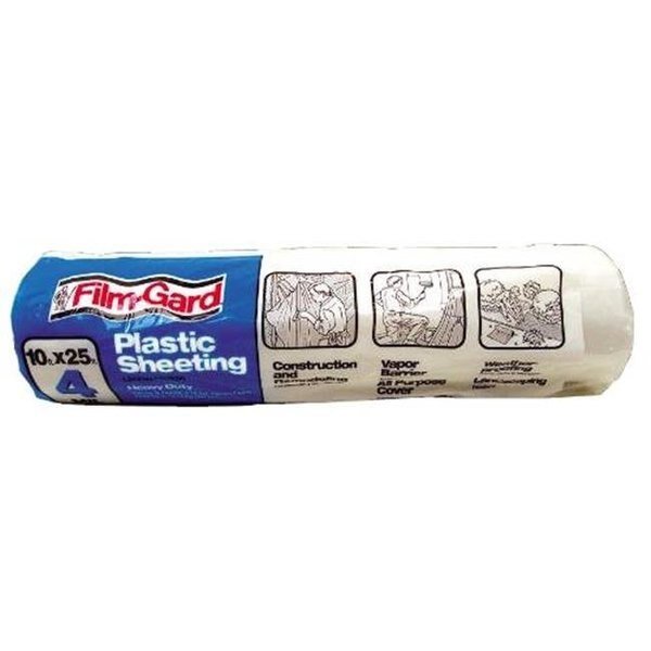 10 ft x 25 ft Tarp, Clear, Thermwell Products, Mfr#: 881207