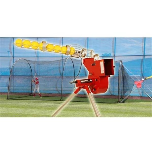 Heater HTRCMB899 Combo Pitching Machine And 24 xtender Batting Cage, Heater, Mfr#: HTRCMB899