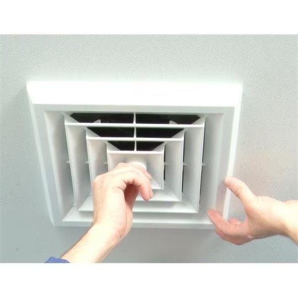 Havaco Quick Connect HT-GB-S1 White Square Ceiling Diffuser with 8 in. Boot, Havaco Quick Connect, Mfr#: HT-GB-S1