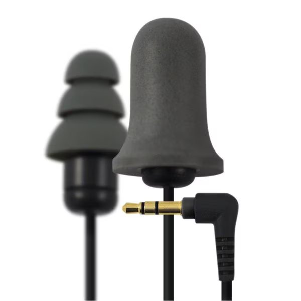 Plugfones Executive New and Improved Line Ear Plug Earbuds Headphones with Silicone and Foam Hearing Protection, Plugfones, Mfr#: EX-1