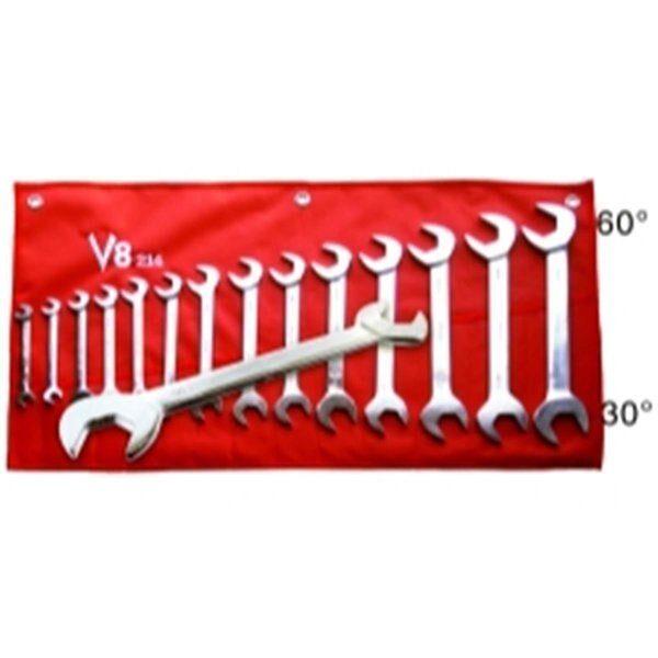 .38in. - 1-.25in. Angle Head Wrench Set - 14 Pieces, V-8 Tools, Mfr#: V-305727