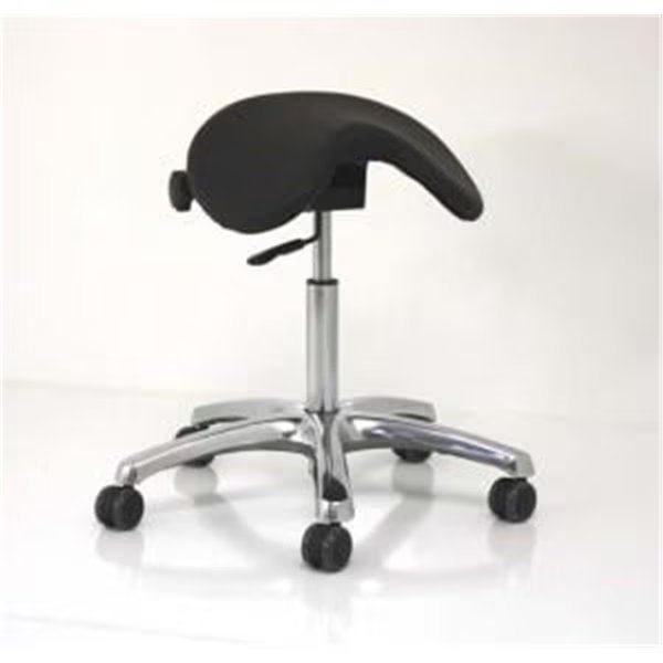 F1465-BK BetterPosture Saddle Ergonomic Height Adjustment Chair Seating - Black, Betterbeds, Mfr#: BE2592581