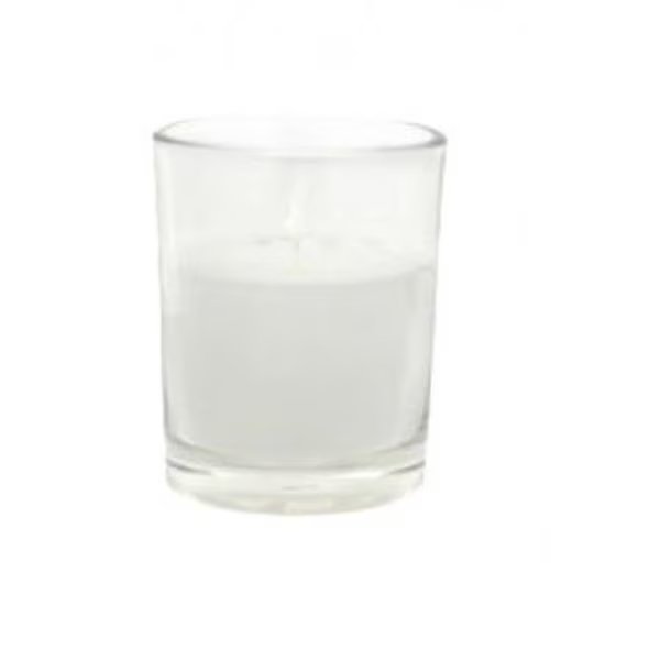 Zest Candle CVC-020 White Citronella Round Glass Votive Candles -12pc-Box, Zest Candle, Mfr#: CVC-020