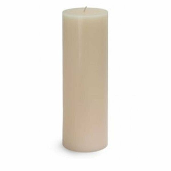 CPZ-094-12 3 x 9 in. Ivory Pillar Candles, 12PK, Zest Candle, Mfr#: CPZ-094_12