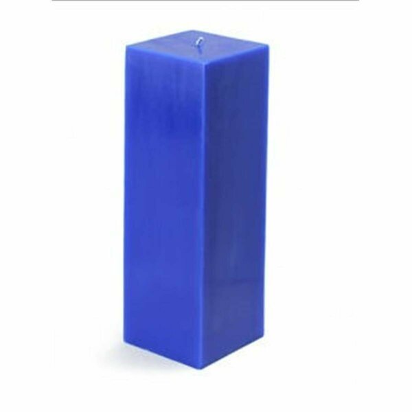 CPZ-160-12 3 x 9 in. Blue Square Pillar Candle, 12PK, Zest Candle, Mfr#: CPZ-160_12