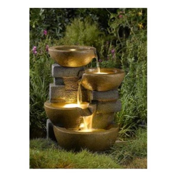 Jeco FCL037 Pots Water Fountain with Led Light, Jeco, Mfr#: FCL037