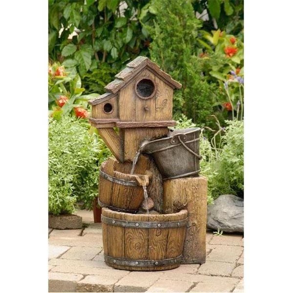 Jeco FCL054 Bird House Outdoor Water Fountain Without Light, Jeco, Mfr#: FCL054