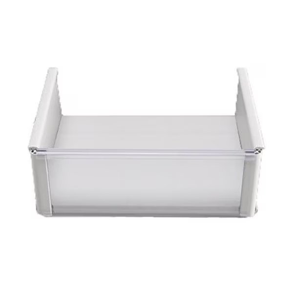 Jifram Extrusions 01000888 Plastic Basket with Transparent Front; White - 8 x 10 in., Jifram Extrusions Inc, Mfr#: 1000888
