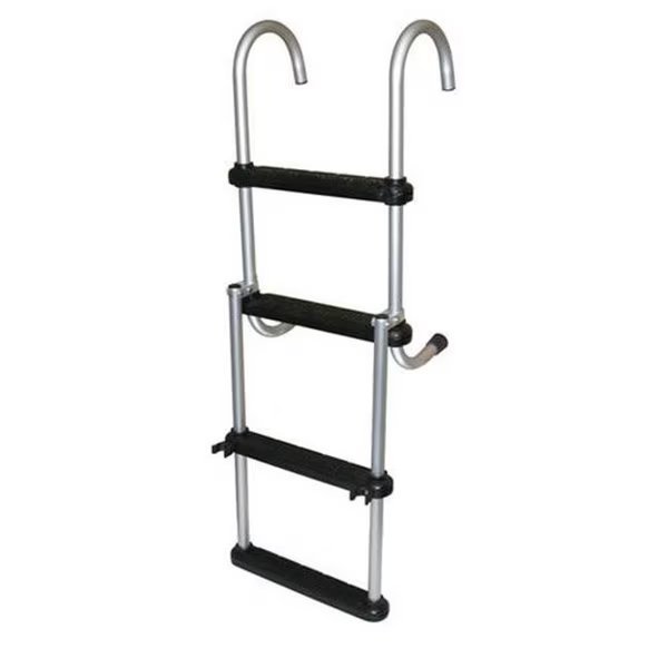 ASC 4 Step Anodized Aluminum Removable Pontoon Ladder, Powerplay, Mfr#: PO81167
