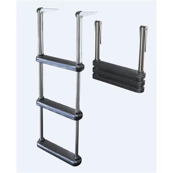 JIF Marine DMW3 Telescoping 3 Step Drop Ladder, Jif Marine, Mfr#: DMW3