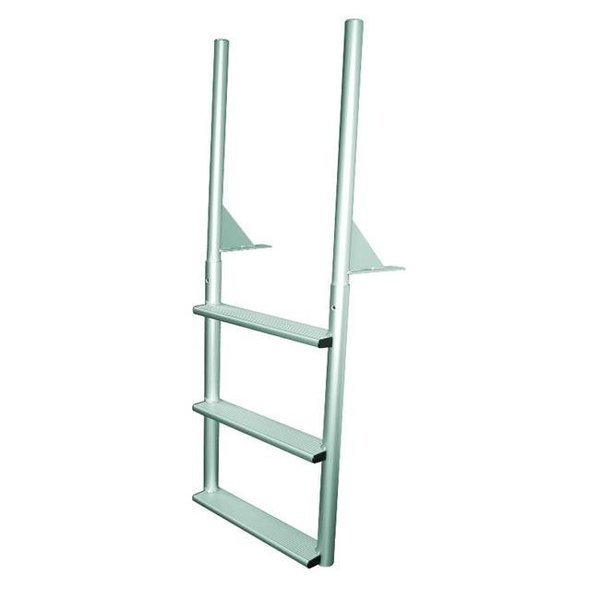 JIF MARINE EFLSNW7 7-Wide Step Dock Ladder Anodized Aluminum, Jif Marine, Mfr#: EFLSNW7