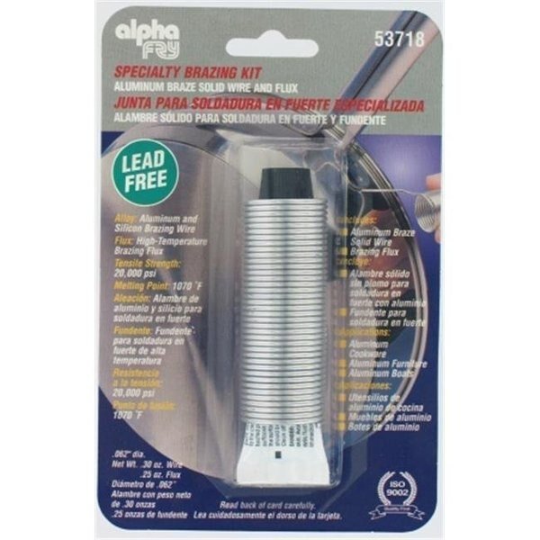 Fry Technologies Cookson Elect Lead Free Aluminum Wire Braze Solid Wire & Flux K, Fry Technologies Cookson Elect, Mfr#: AM53718