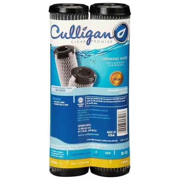 Culligan Chlorine & Sediment Pre-Filter Cartridge D10-D, Culligan, Mfr#: D10-D