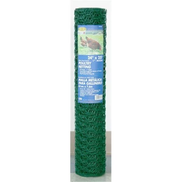 24in. x 25ft. 1in. Mesh PVC Coated Green Poultry Netting, Mat, Mfr#: MA309610