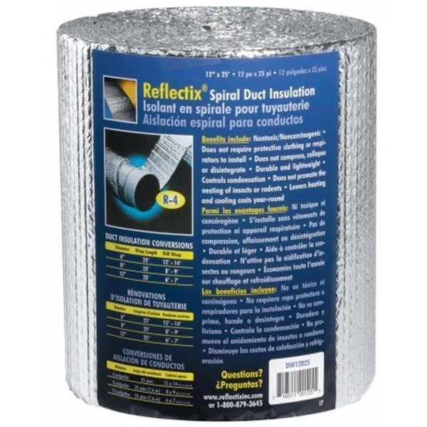 Reflectix Spiral Duct Wrap  DW1202504, Reflectix, Mfr#: DW1202504