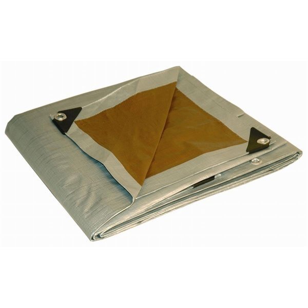 10 ft x 20 ft Tarp, Silver/Brown, Patioplus, Mfr#: PA2595225