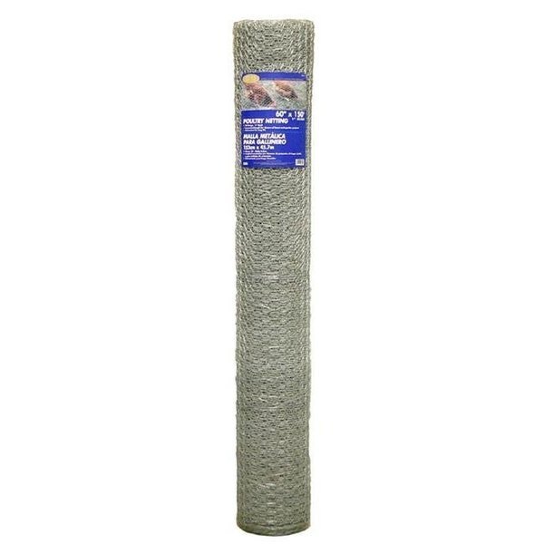 Mat 60in. x 150ft. 1in. Mesh Galvanized Poultry Netting  308434B, Mat, Mfr#: 308434B