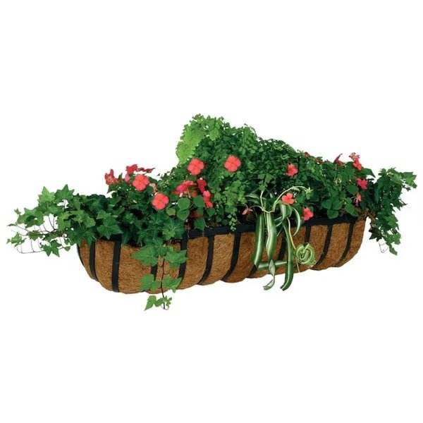 36in. Forge Wall Trough Planter, Veranda, Mfr#: VE83825