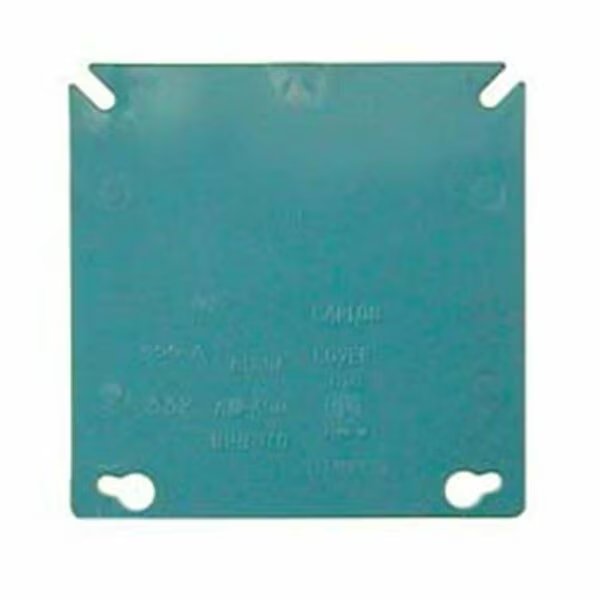 Electrical Box Cover, 2 Gang(s), Square, Non-Metallic, Blank Cover, V3Gate, Mfr#: A400R-CAR
